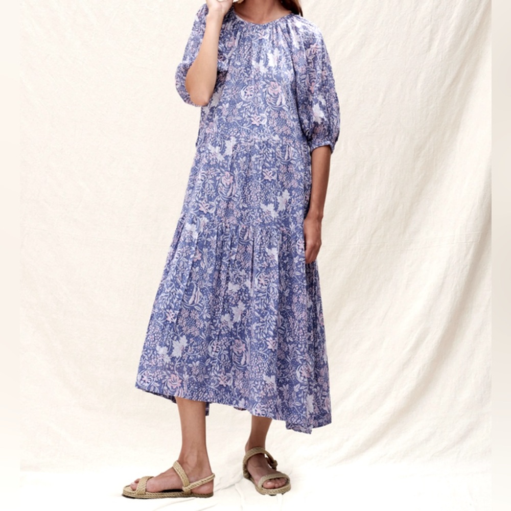 Sundry | Wildfloral Dress - Chambray - Garden Party - Cottage Core - NWT